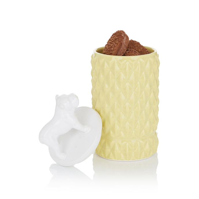 Bulldog on Studs in Yellow R299, Ceramic Factory