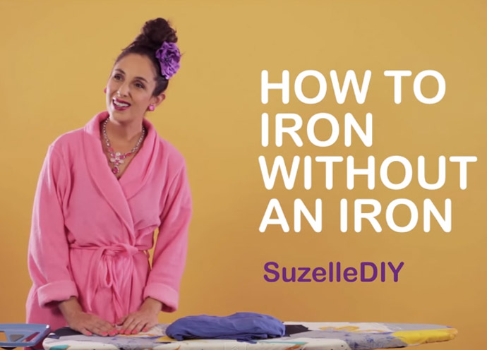 SuzelleDIY - How to iron without an iron