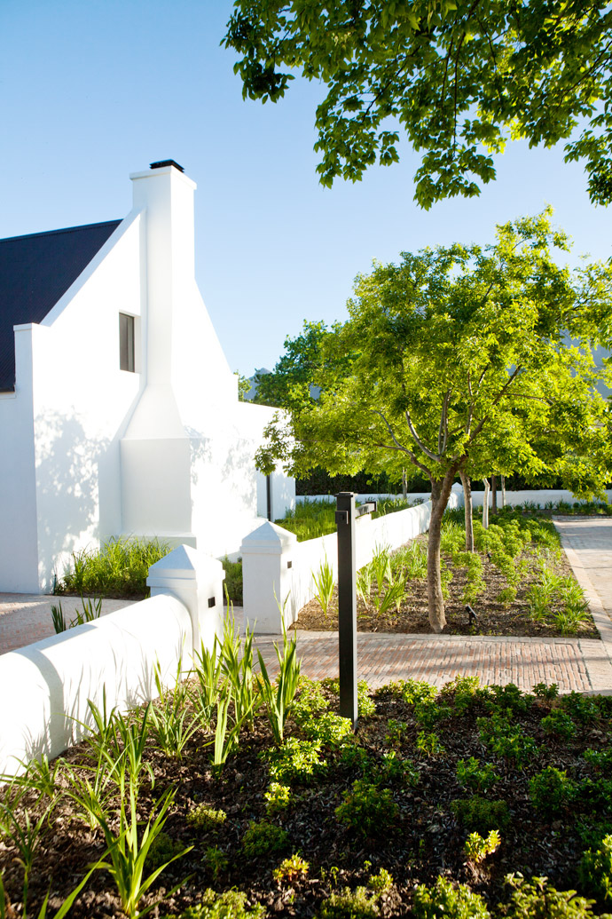 The Pink Geranium was responsible for landscaping the grounds.  
