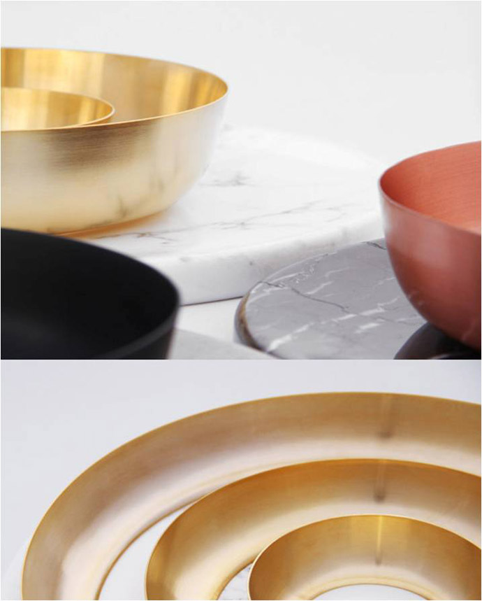 Bronze: Bangle experimental plate concept by Charbel Gharibeh and Stephanie Sayar, Ventura Lambrate 