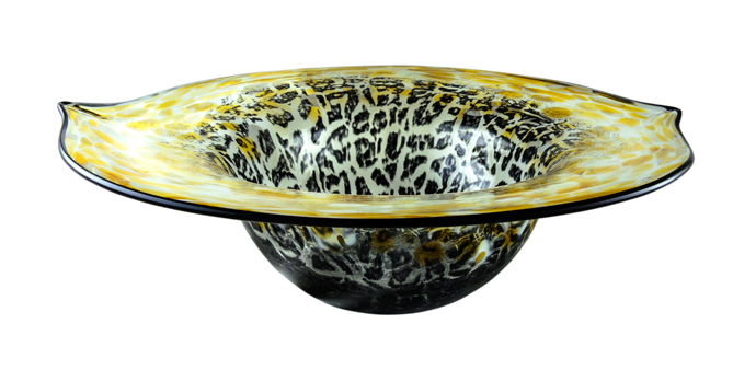 Art Glass Bowl - Wildlife