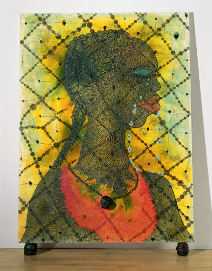No Woman, No Cry by Chris Ofili. Image via tate.org.uk.