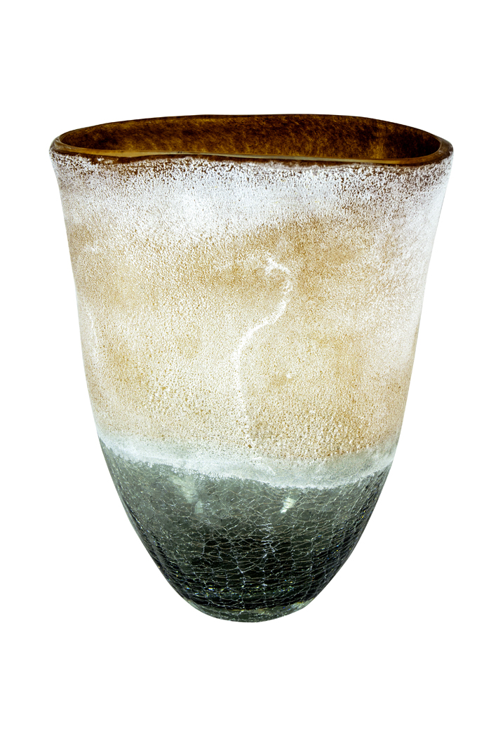 Art Glass Vase - Beach Sand