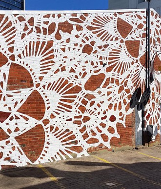 Lace Street Art by NeSpoon