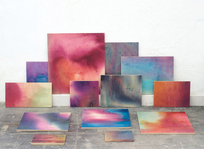 Painterly Treatments: Meike Harde, Wooden Aquarelle, Ventura Lambrate
