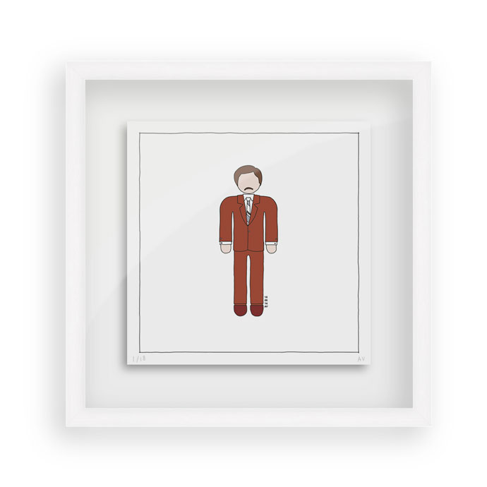 1-Anchorman-Ron-Bugundy---Persona-Art-Project-(Ant-Vervoort-Hand-Drawing)