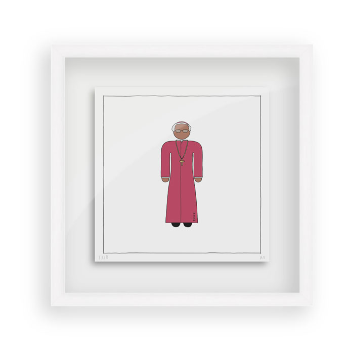 3-Desmond-Tutu---Persona-Art-Project-(Ant-Vervoort-Hand-Drawing)