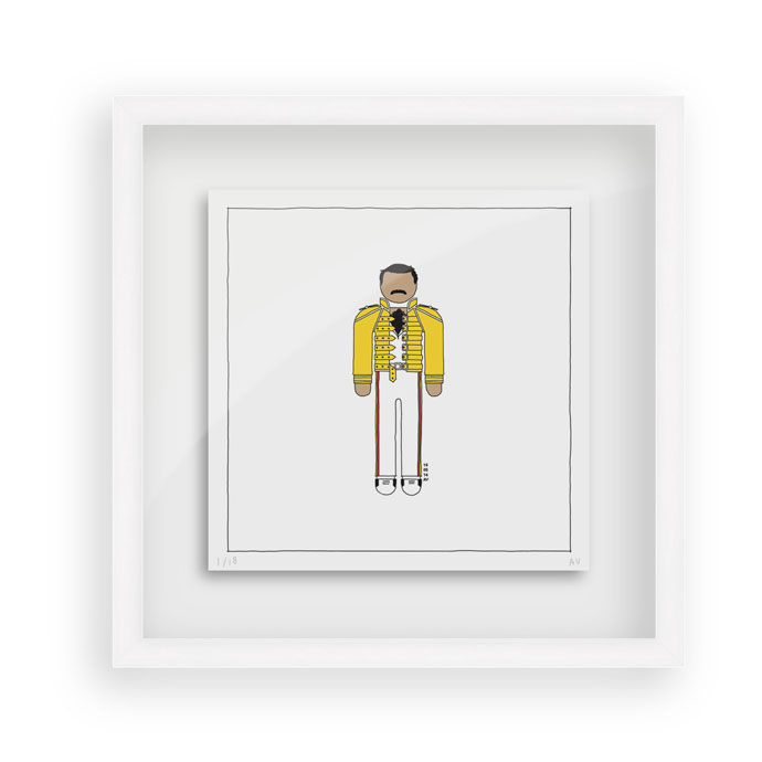 9-Freddie-Mercury-in-Yellow---Persona-Art-Project-(Ant-Vervoort-Hand-Drawing)