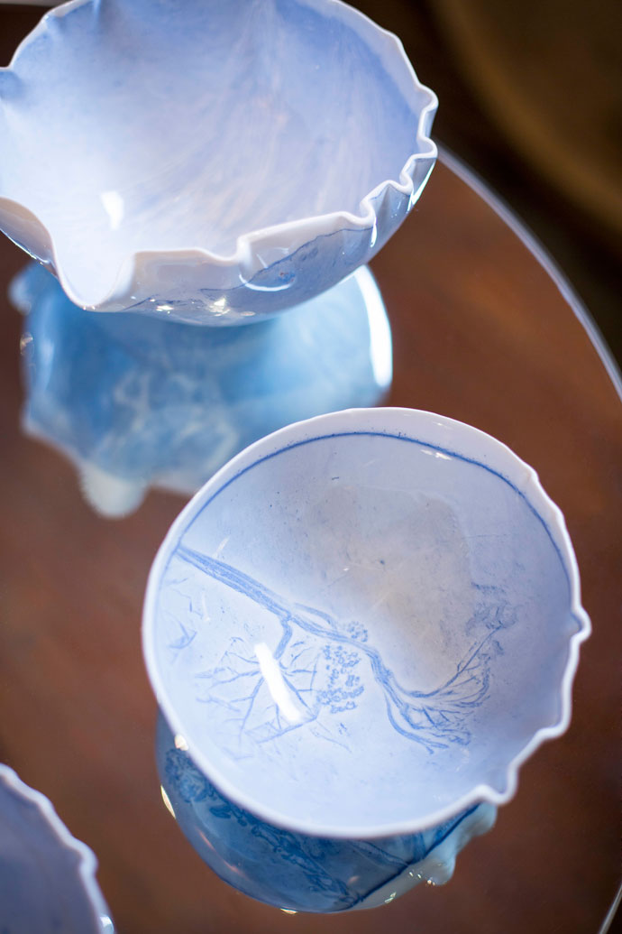 John Bauer, hand-formed porcelain bowls