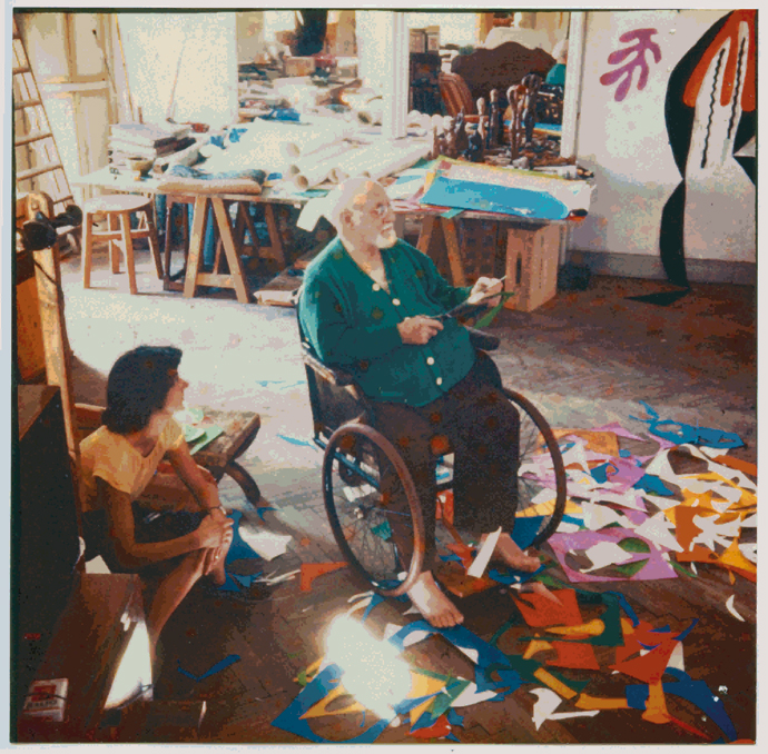 Matisse working at home