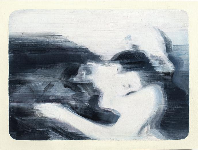 Sanell Aggenbach Auteur2 2016 oil on paper 13.5 x 17 cm