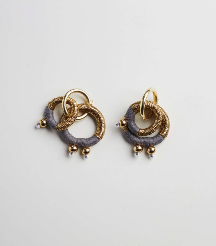Gravity Gold Earrings R670