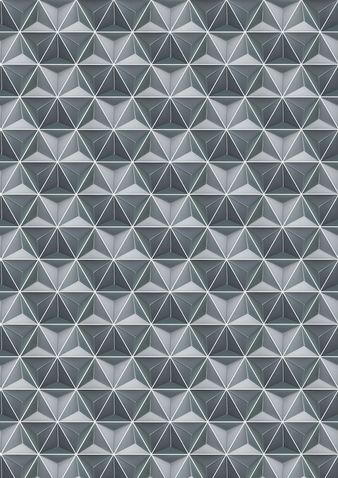 silver-hexagons