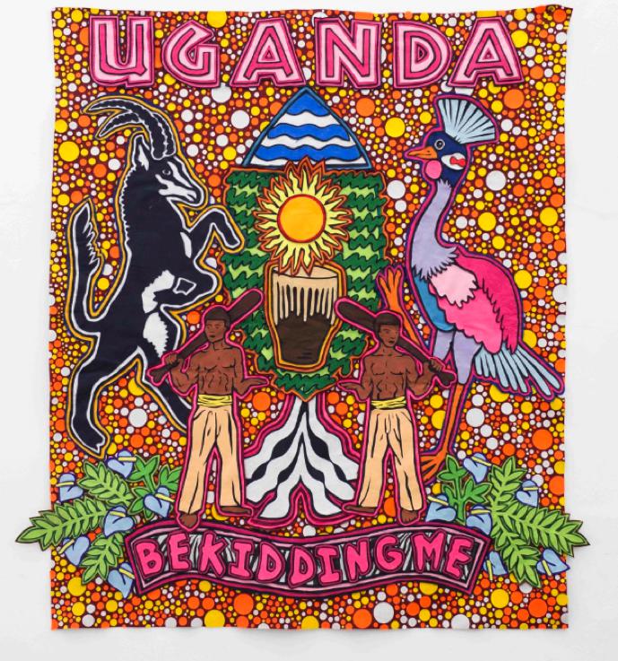 Uganda You Got To Be Kidding Me | 2016 | Felt Collage | 185 x 169 cm
