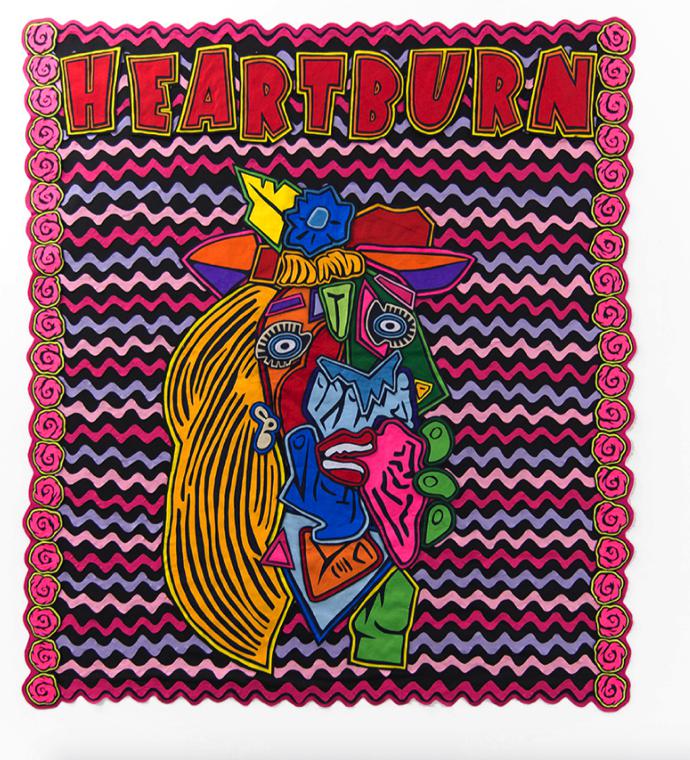 Heartburn | 2016 | Felt -Collage | 188-x-165 m