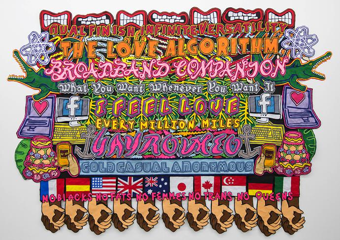 The Love Algorithm | 2017 | Felt Collage | 280 x 353 cm