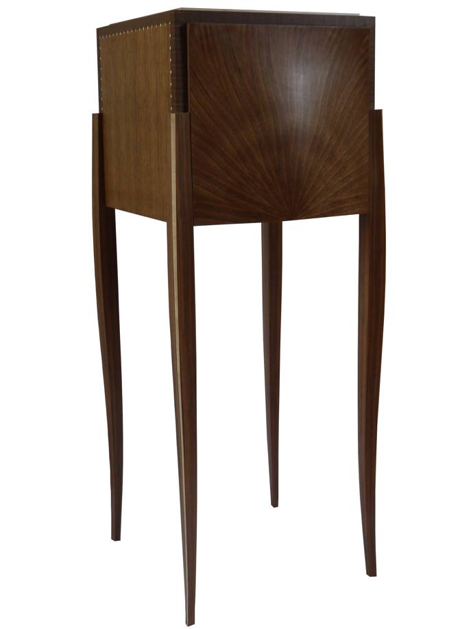 Ruhlmann-inspired ladies’ writing desk with hand-sculpted curved legs.