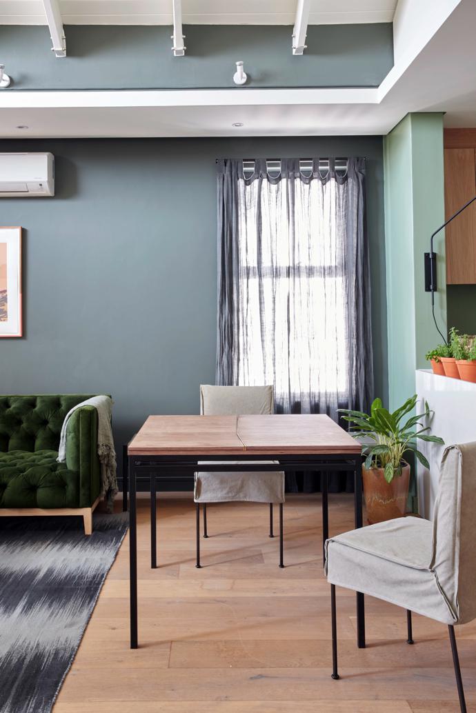 Minenhle’s extendable 426 dining table, made by Guideline.