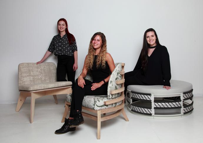 Lezandi Fourie (3rd), Kriska Liebenberg (Winner) and Brigitte Bielovich (2nd)