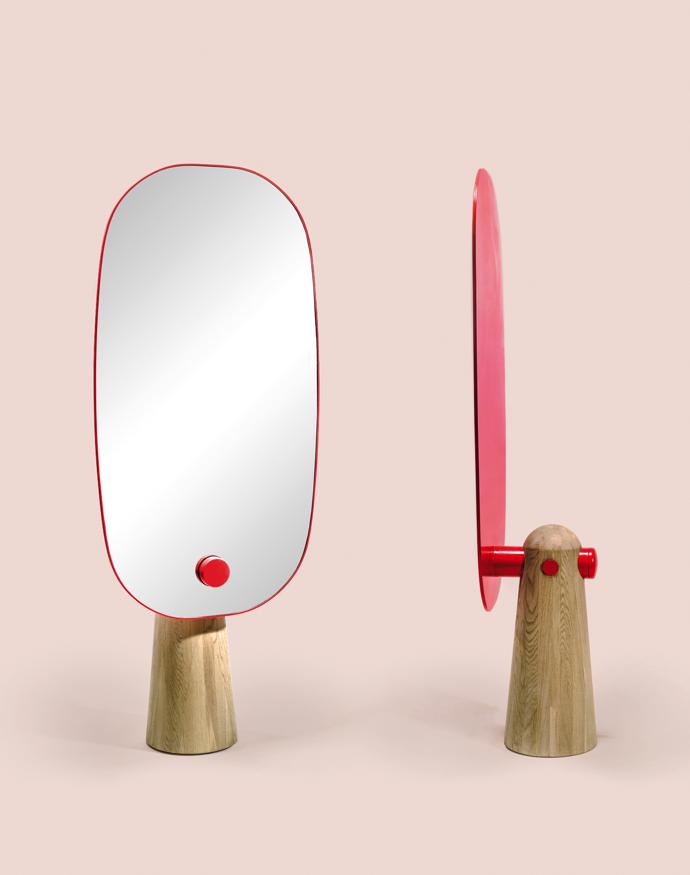 Iconic Standing Mirror by Dan Yeffet and Lucie Koldova.