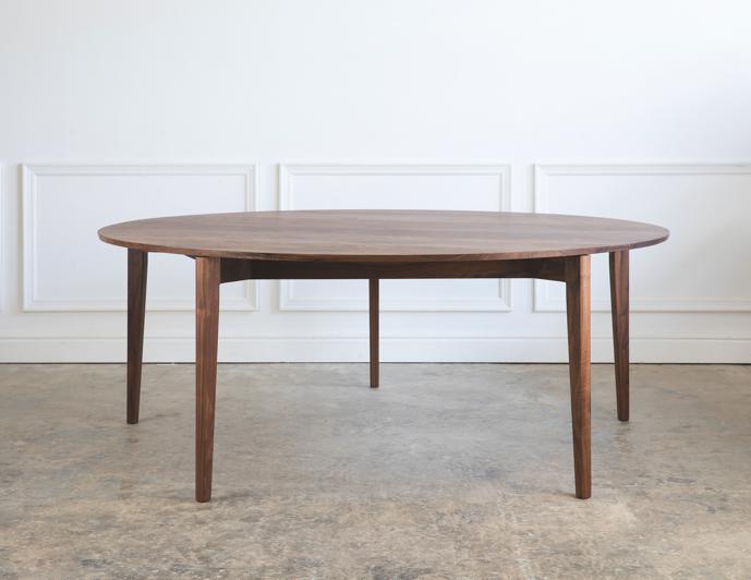 Ivor Round Table in Walnut.