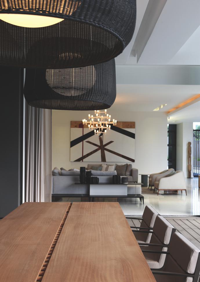 A seamless flow allows for pockets of entertaining spaces indoors and out. 