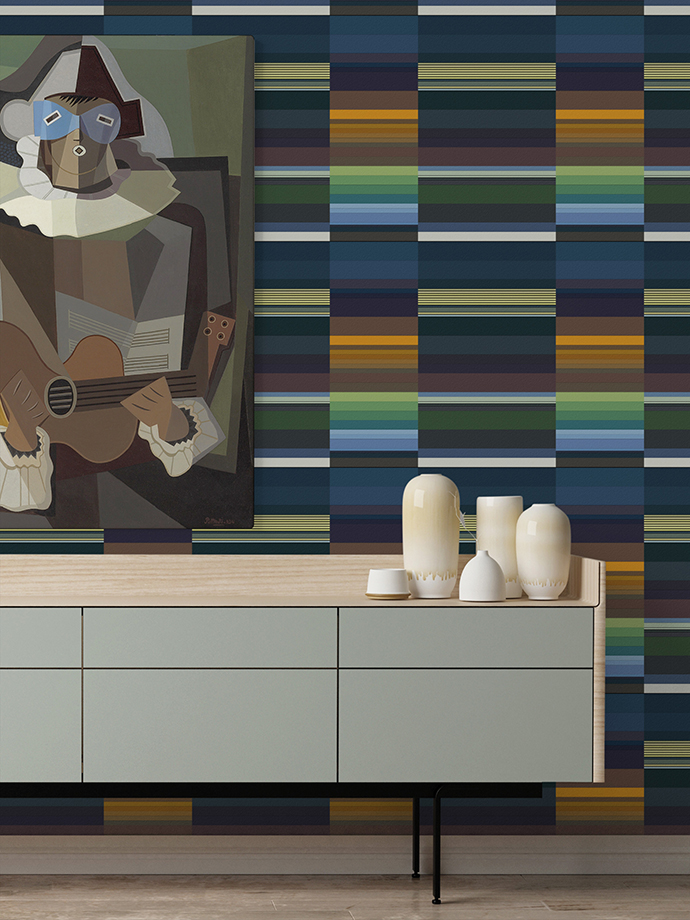 Mock up poster on gray wall background, composition retro chest