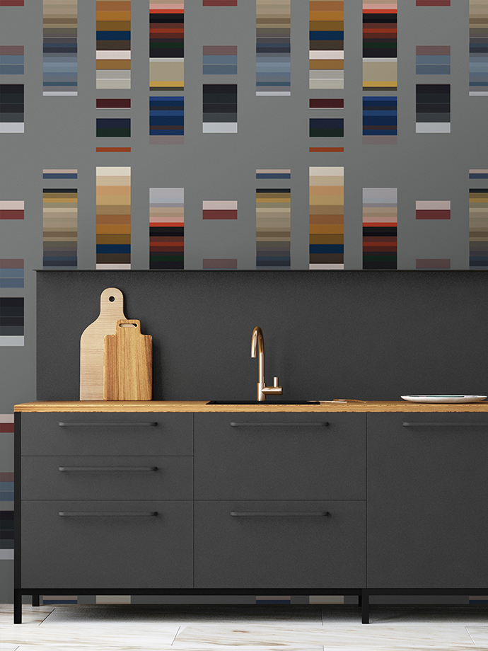 Mockup interior kitchen in loft style. 3d rendering. 3d illustra