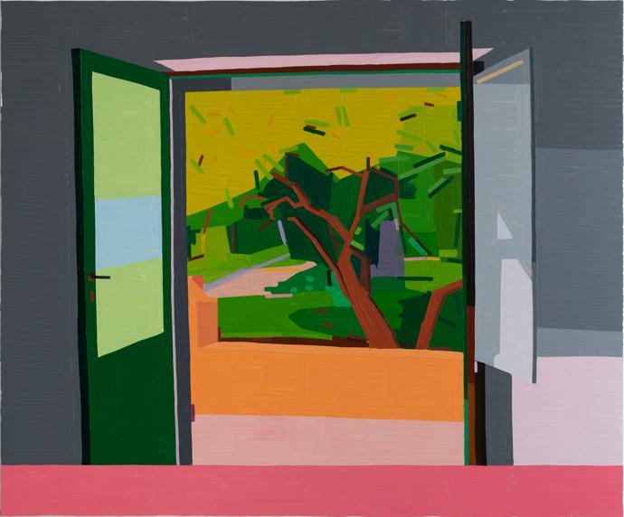 Tree Outside. 2019, oil on canvas.