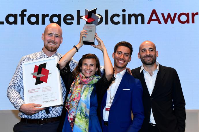 Winners of the LafargeHolcim Awards Bronze 2017 for Middle East Africa, presented in Nairobi, Kenya. 