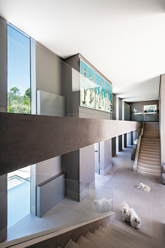 Every element within is meticulously balanced, including the staircases that mirror each other.