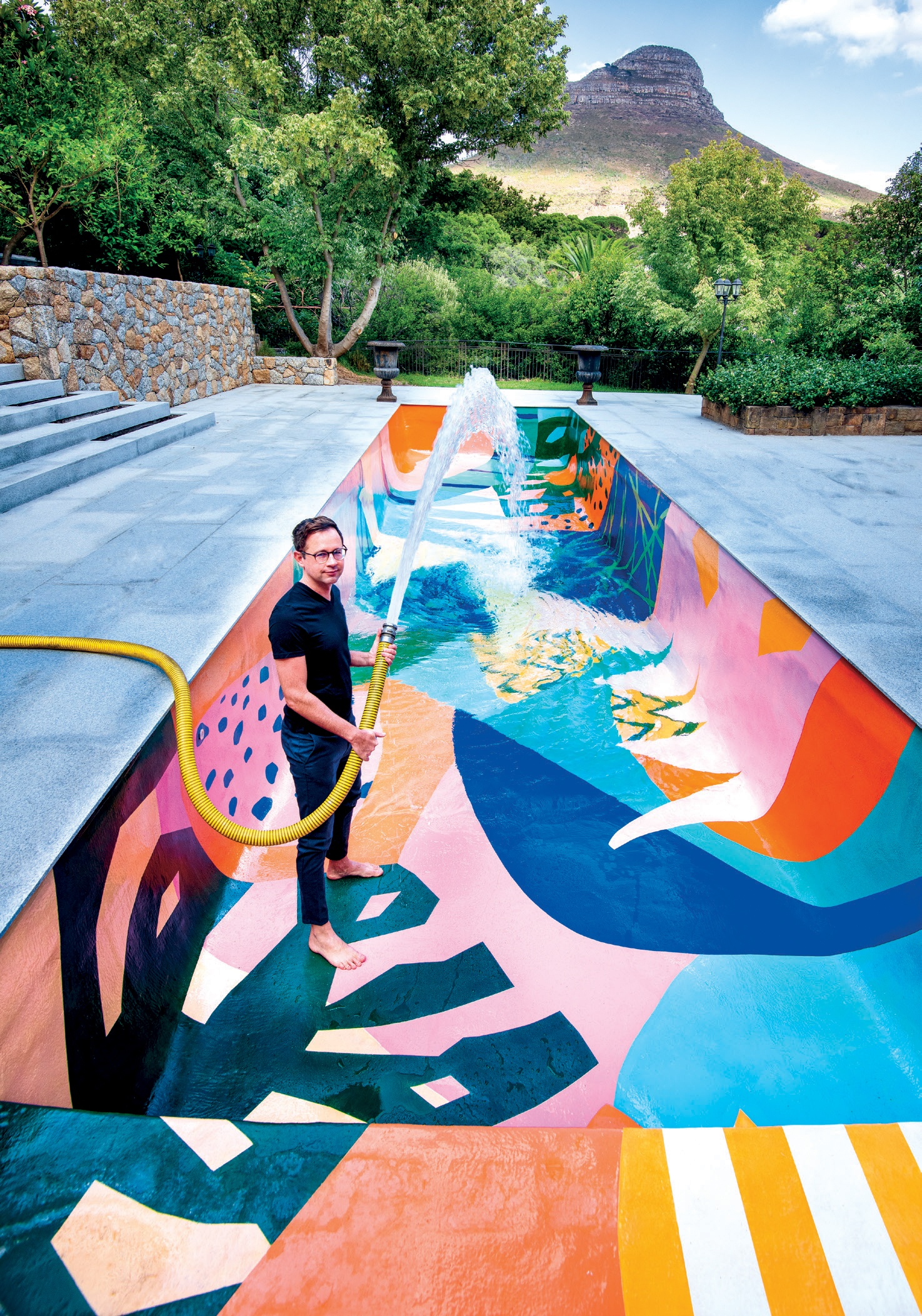 Bold Tropical Pool Design in Cape Town by Etienne Hanekom & Ilaria