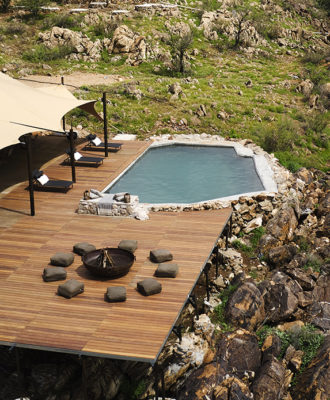 Luxurious Eco-Retreats – Each elevated tented room at Habitas Namibia benefits from spectacular views.