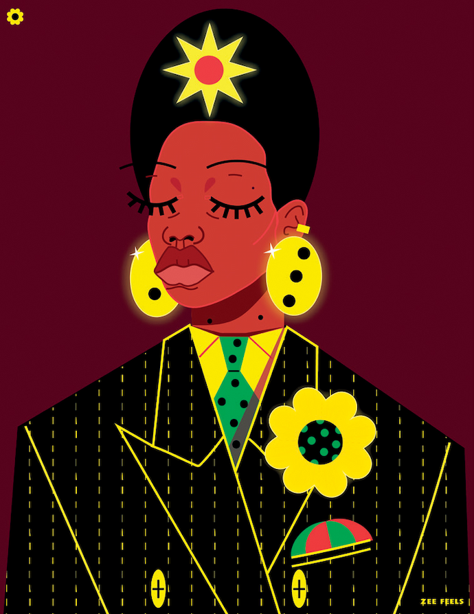 Zinhle Sithebe’s Ms Proud, inspired by black dandyism and proud self-expression.