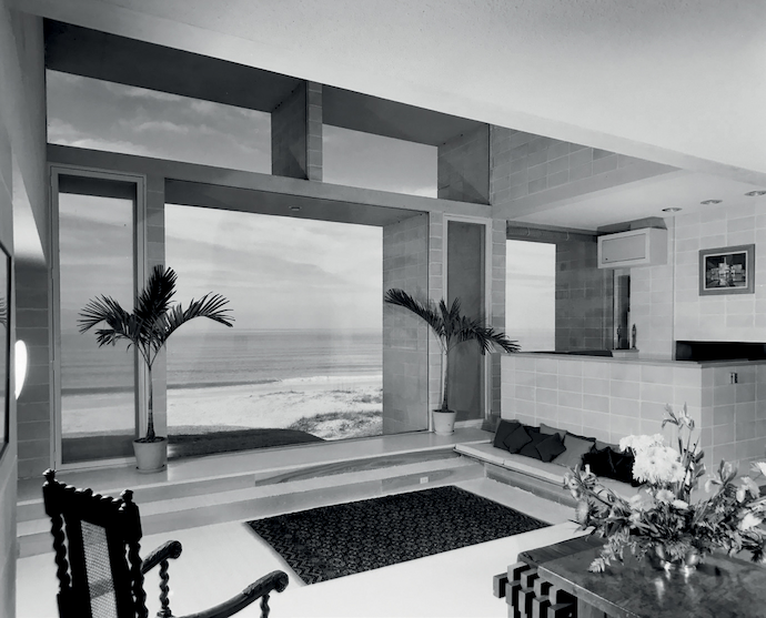 Appropriately for its era, Milam Residence features a sunken living room/conversation pit.