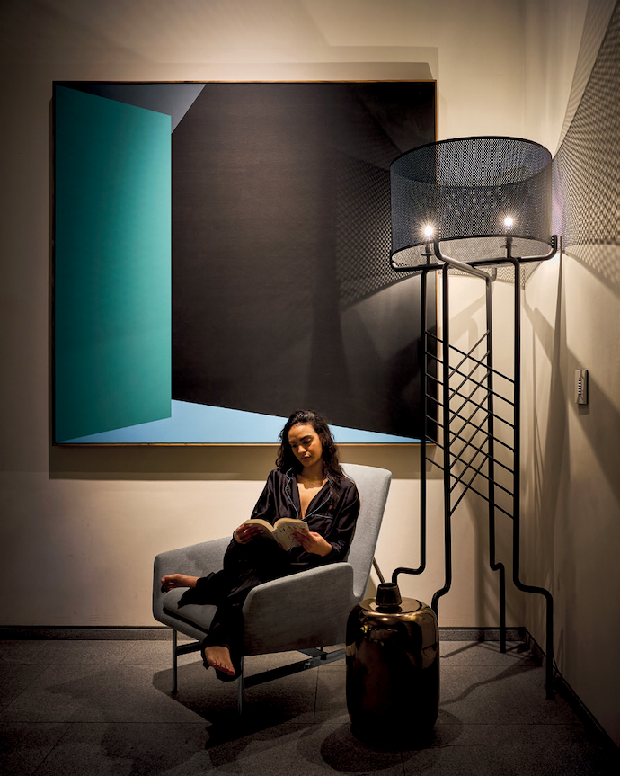  A cosy space at Project Beyond showcases the perfect balance of residential task lighting.