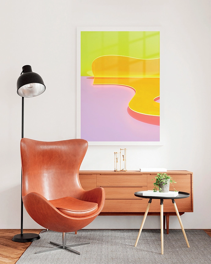 Yellow Swirl by Leah Rolando.