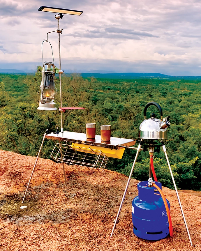 The Plank-Ton system is a portable food and drinks prep station.