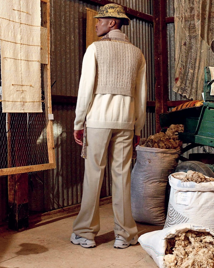 Also on show were wool items by fashion brands such as Wrapt Knitwear, Crystal Birch, Maddelein Anderson, Viviers Studio, Mmuso Maxwell and Fields.