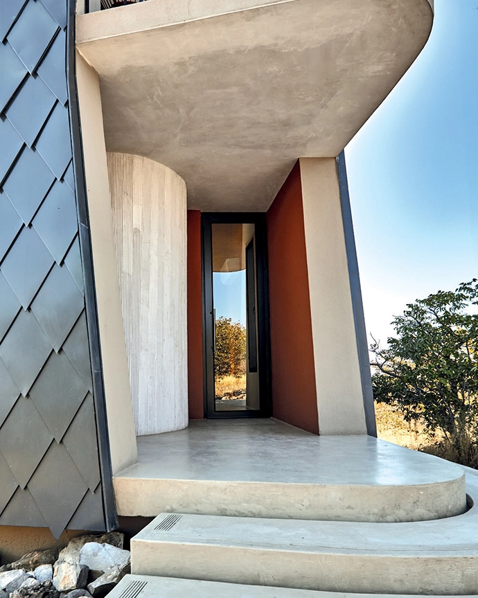 Ekipa’s front steps and door.