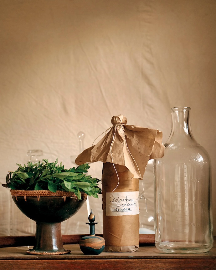 Ingredients for the fragrances that aren’t grown on site are sourced from a handful of local, ethically managed farms and suppliers.