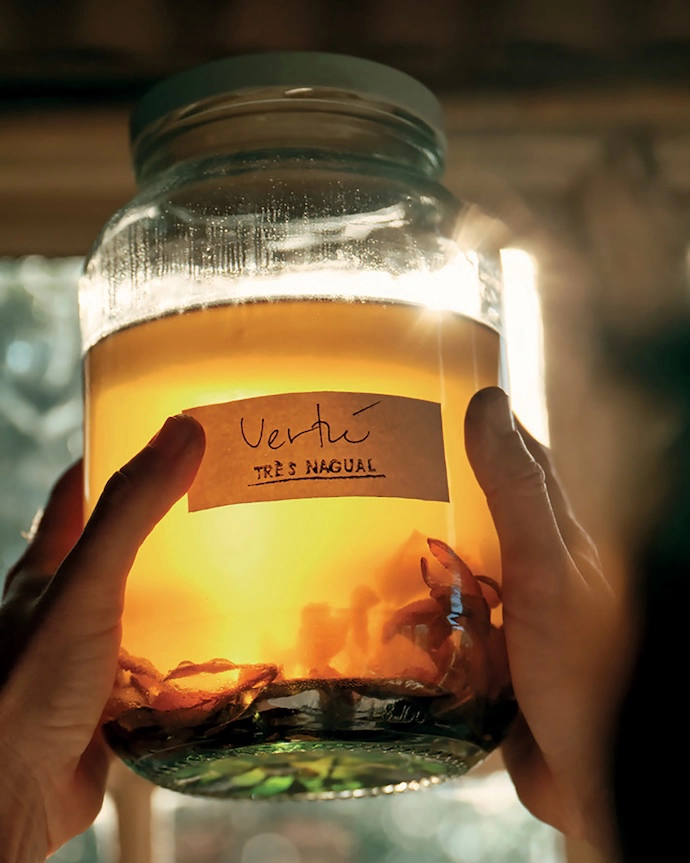 Many of the perfumes distil for as long as a year before being bottled.