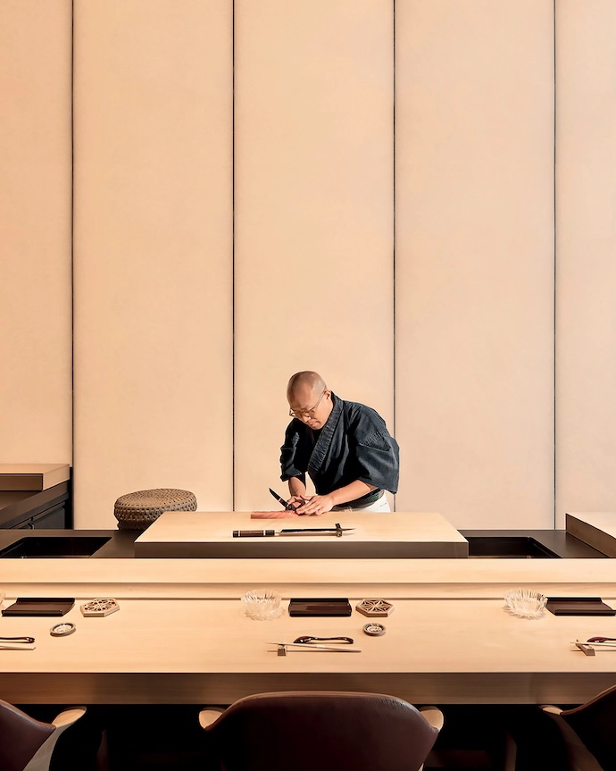 Chef Takuro Shimizu creates culinary magic at Bulgari Hotel Tokyo’s Sushi Hōseki.