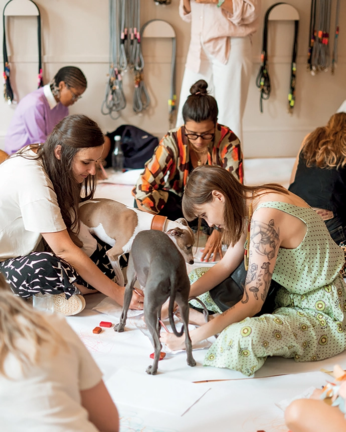 Luxury dog accessory brand Chommies and interior design brand Arrange Studio’s workshop exploring the potential of play to unlock creativity.