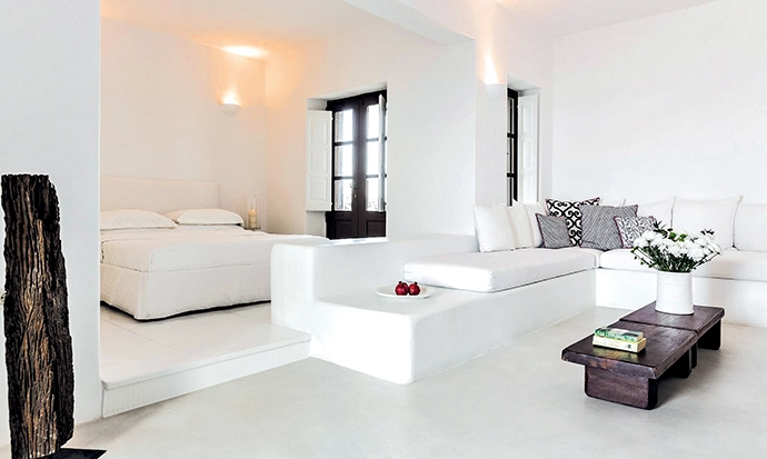 Villa Zaneti has a private veranda that faces east over the sea, towards the sunrise. 