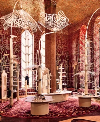 The legendary Red Room, home to Hildreth Meière’s 1931 mosaic masterpiece, has been reimagined as Printemps’ New York flagship.