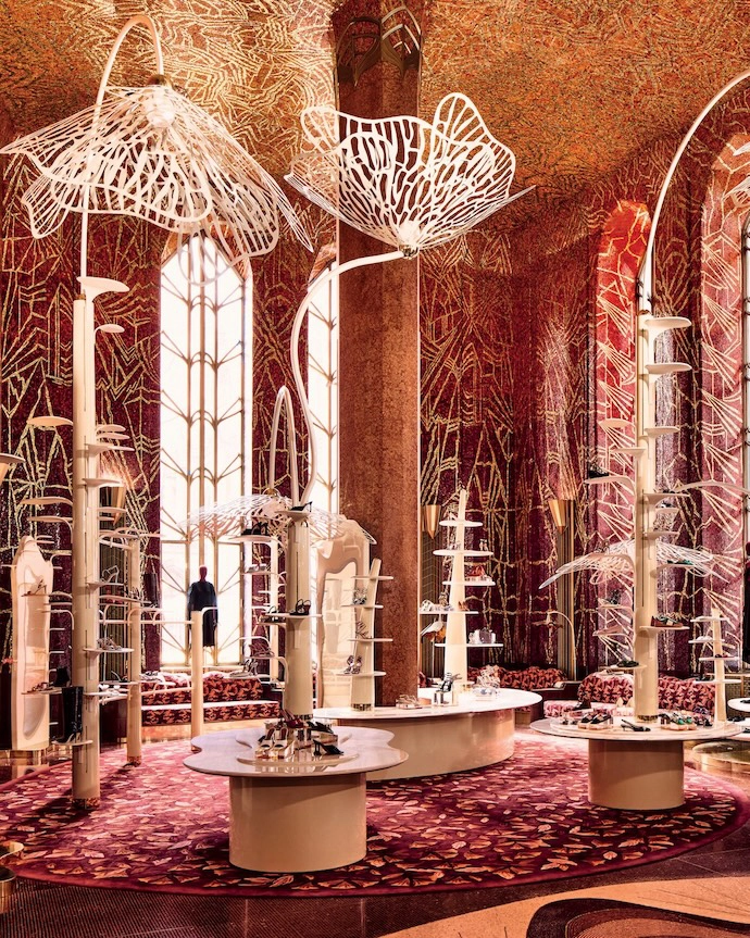 The legendary Red Room, home to Hildreth Meière’s 1931 mosaic masterpiece, has been reimagined as Printemps’ New York flagship.