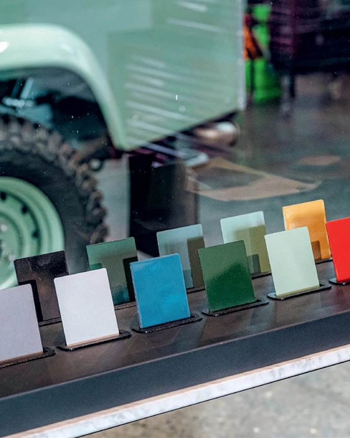 Journeyman Works’ colour swatches.