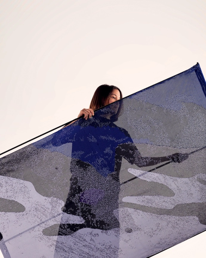 Panter & Tourron’s ultra-light (under 20kg) yet sturdy screen requires no tools to construct.