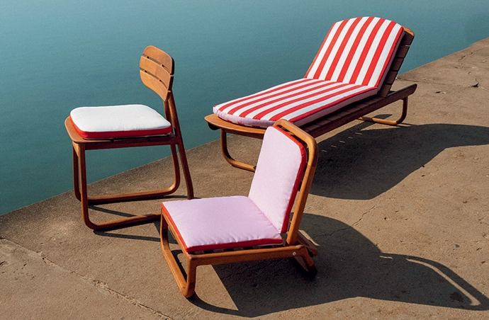 Dining chair, sun lounger and beach chair from the Holiday Often range.
